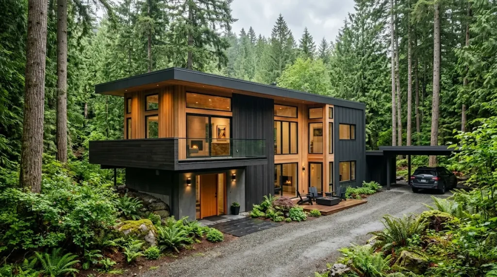 Modern Home Exterior Painting In Belcarra BC